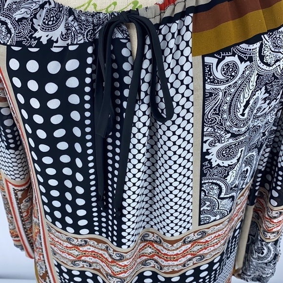 Boston Proper peasant Blouse boho oversized size Medium - Picture 6 of 9